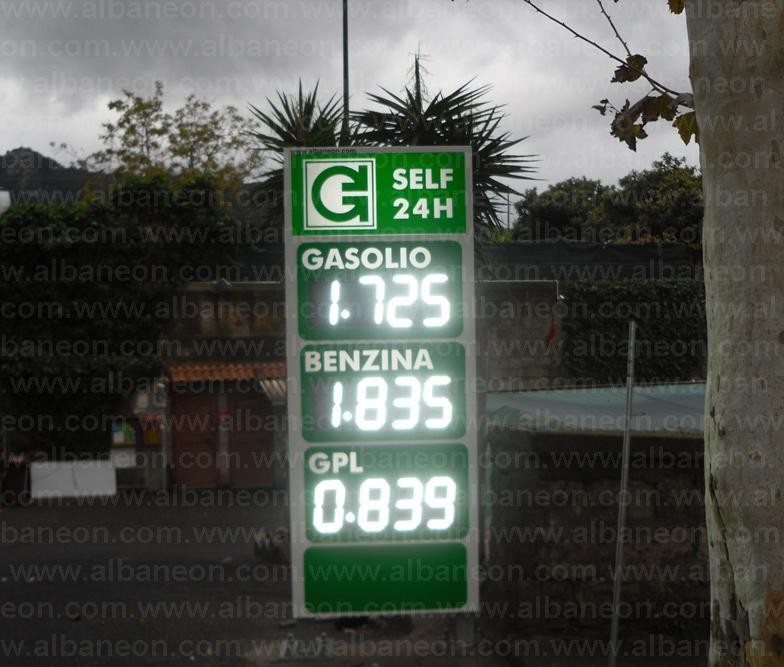 Segnaletica Distributori carburante - Insegne Luminose a Led Napoli